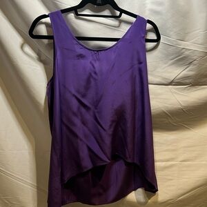 Purple Sleeveless Blouse
